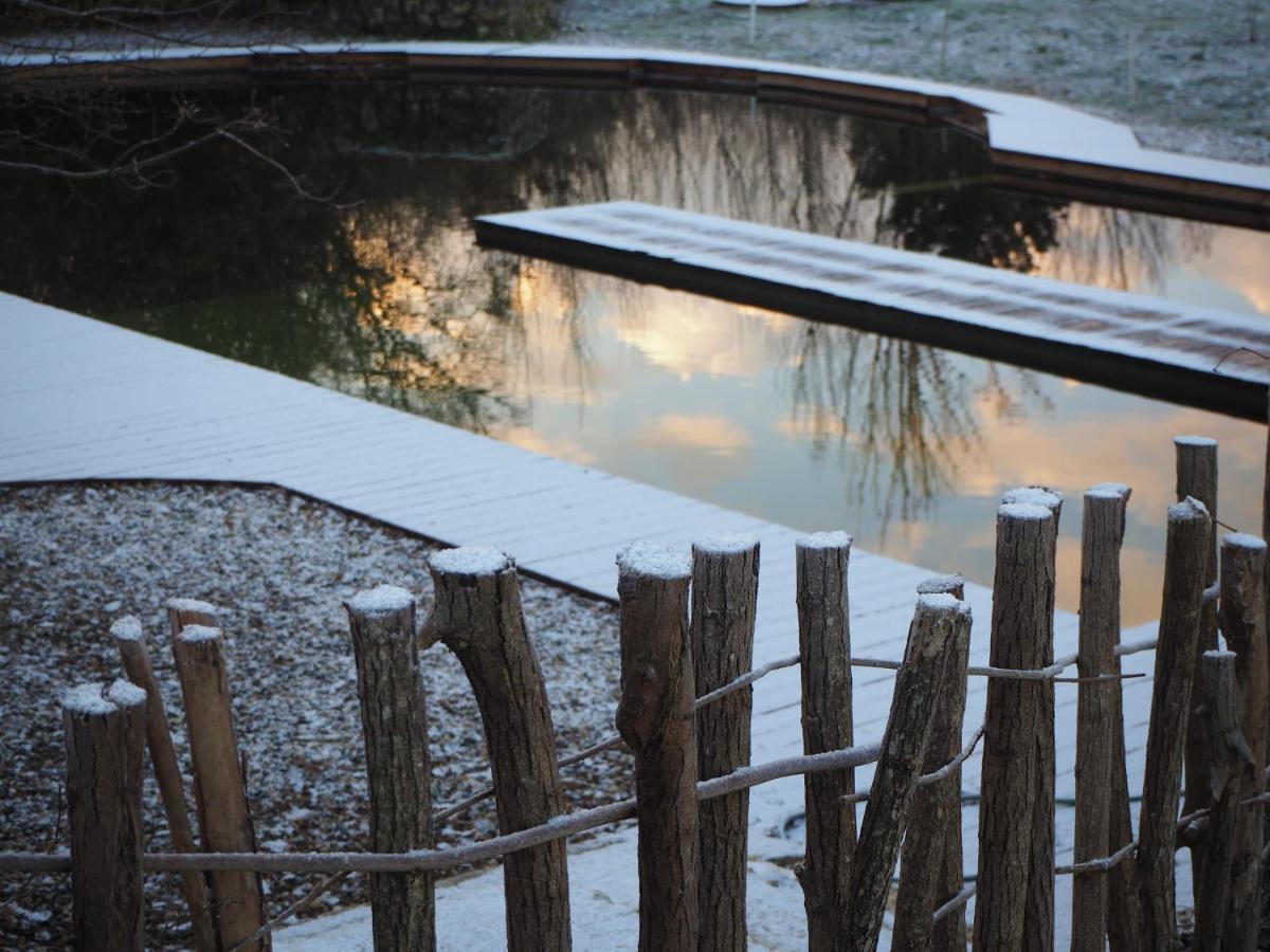 Maison Terre Les Cabanes De Fallot - Sauna Bain-Froid Piscine Naturelle L'isle-Bouzon Екстер'єр фото