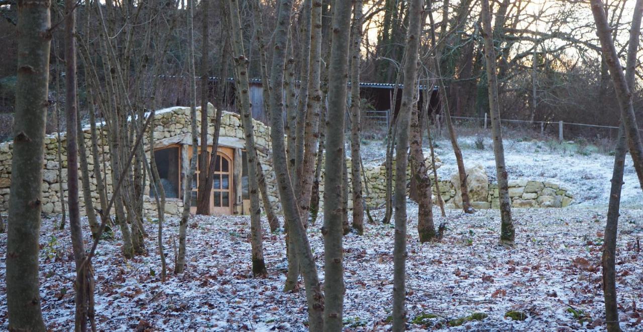 Maison Terre Les Cabanes De Fallot - Sauna Bain-Froid Piscine Naturelle L'isle-Bouzon Екстер'єр фото