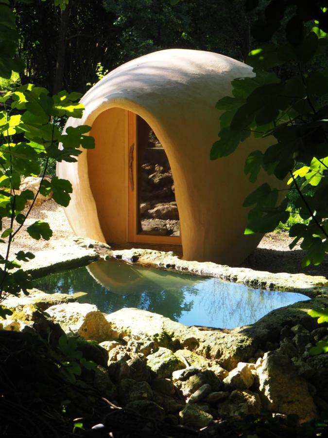 Maison Terre Les Cabanes De Fallot - Sauna Bain-Froid Piscine Naturelle L'isle-Bouzon Екстер'єр фото